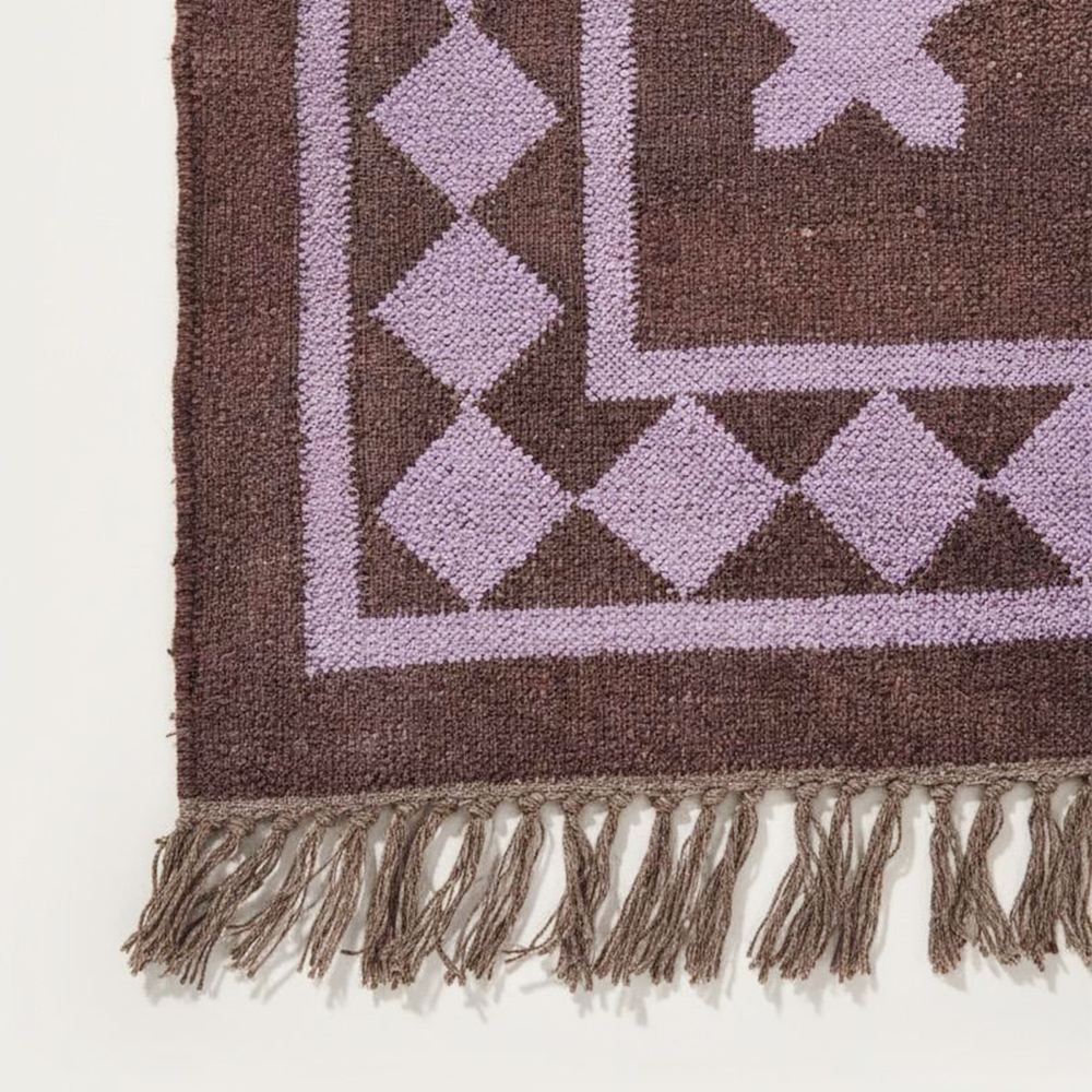 Multicolor Handmade Jute Vintage Dhurrie For Living Room